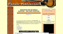 Desktop Screenshot of female-musician.com
