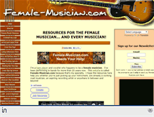 Tablet Screenshot of female-musician.com
